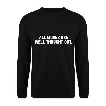 Chess Checkmate Chess Player Chess Master Move - Unisex Sweatshirt - black - Front - Alina (178cm) & Michal (187cm)