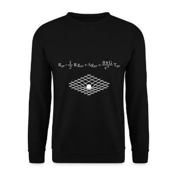 Spatial Equation Physics - Unisex Sweatshirt - black - Front - Alina (178cm) & Michal (187cm)