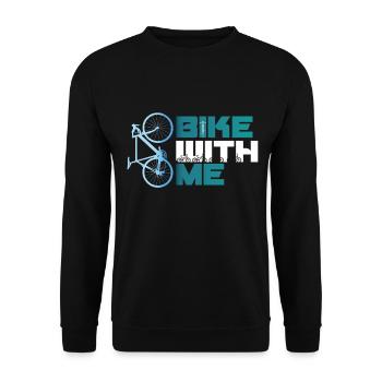 faire du vélo avec moi Fahrrad Rad bmx MTB Rennrad blau Team - Sweat-shirt Unisexe - noir - Devant - Alina (178cm) & Michal (187cm)