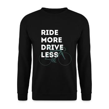 Plus vélo moins la course automobile MM b typo bmx grande - Sweat-shirt Unisexe - noir - Devant - Alina (178cm) & Michal (187cm)