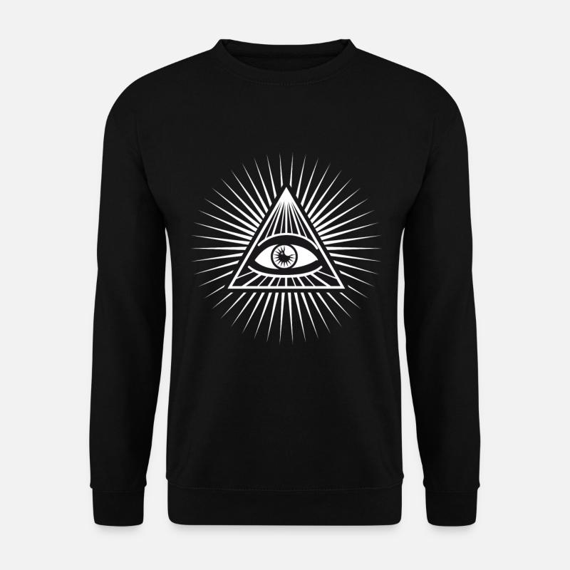 illuminati sehendes Auge erleuchtet fun cool love - Unisex Pullover - Schwarz