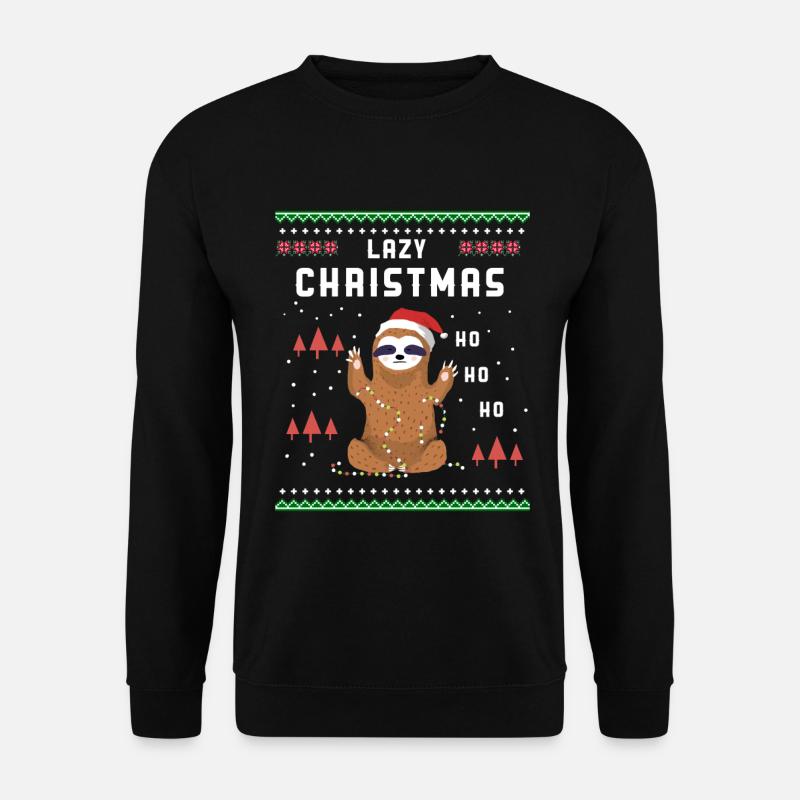 Lazy Noël / indolence / cadeaux - Sweat-shirt Unisexe - noir