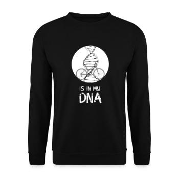 cycle my DNA bike bicycle chain bike bmx radler lol - Unisex Sweatshirt - black - Front - Alina (178cm) & Michal (187cm)
