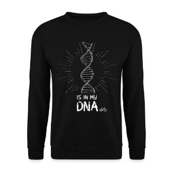 Bicycle Chain Helix DNA Biker Road Bike bmx mtb bike - Unisex Sweatshirt - black - Front - Alina (178cm) & Michal (187cm)