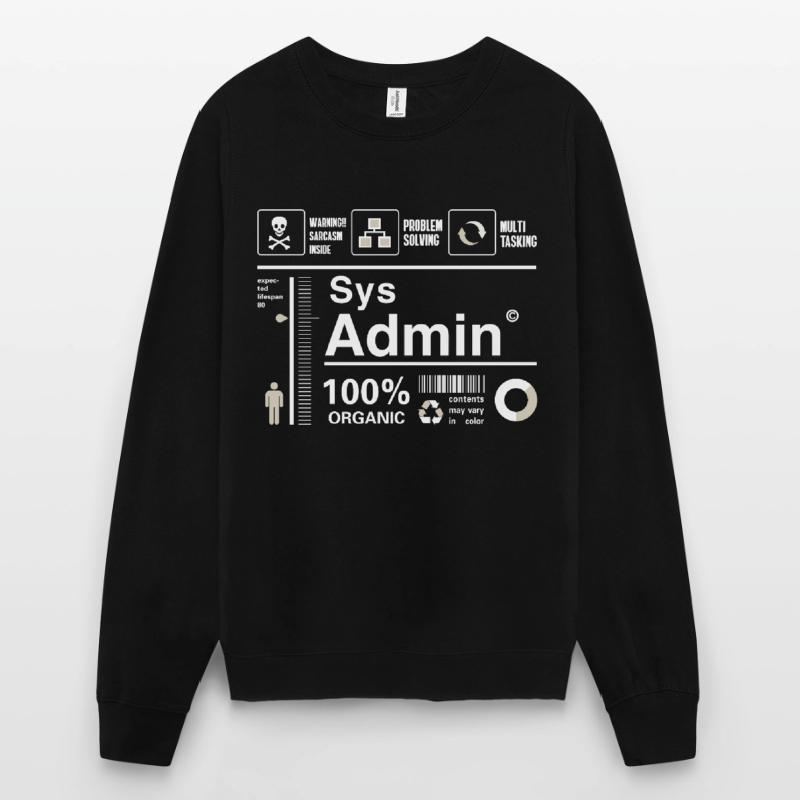 Sys Admin Programming Computer Nerd pc Board cpu Unisex Sweatshirt