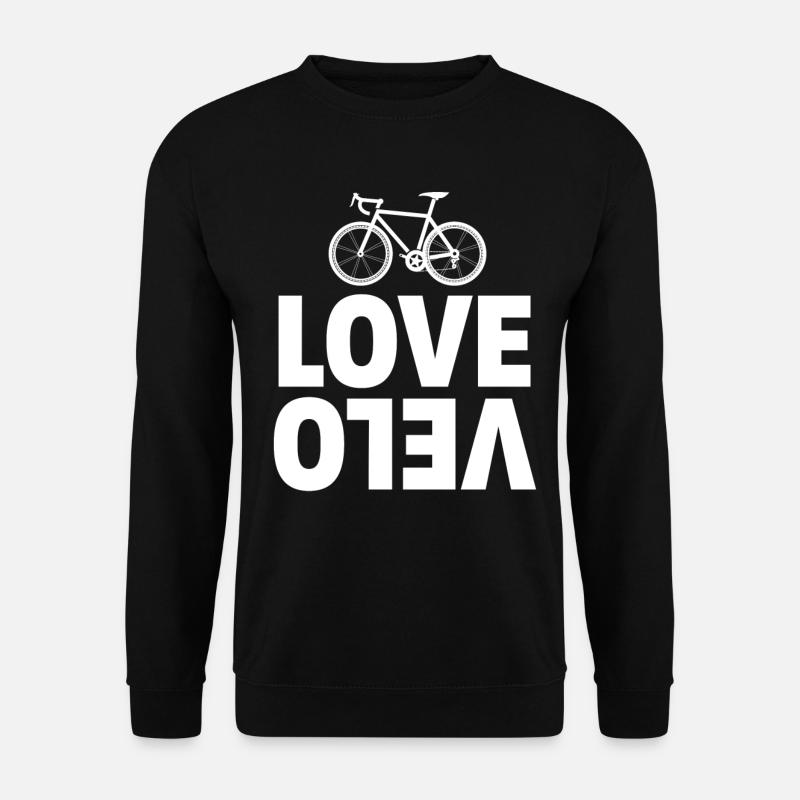 Radfahren Love Velo - Unisex Pullover - Schwarz