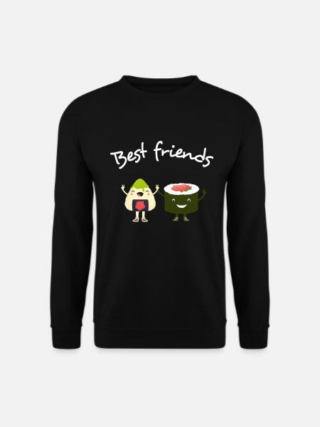 Best Friends: Sushi & Avocado daycare school japan - Unisex Sweatshirt - black
