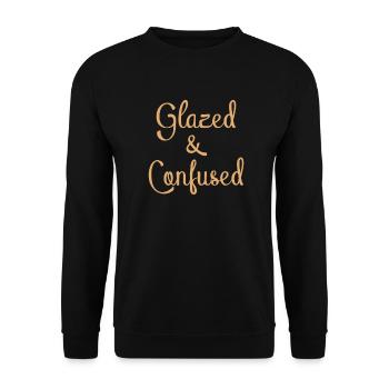 Poterie émaillée et confuse - Sweat-shirt Unisexe - noir - Devant - Alina (178cm) & Michal (187cm)