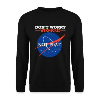 Science Physics Vol spatial - Sweat-shirt Unisexe - noir - Devant - Alina (178cm) & Michal (187cm)