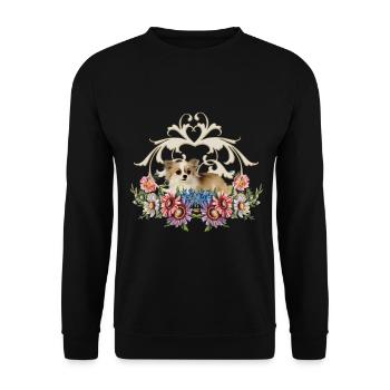 Linda chihuahua - Sweat-shirt Unisexe - noir - Devant - Alina (178cm) & Michal (187cm)