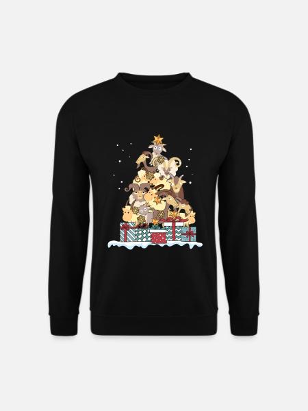 Ziegen Ziege Geiss Ziegenbock Weihnachten Geschenk - Unisex Pullover - Schwarz