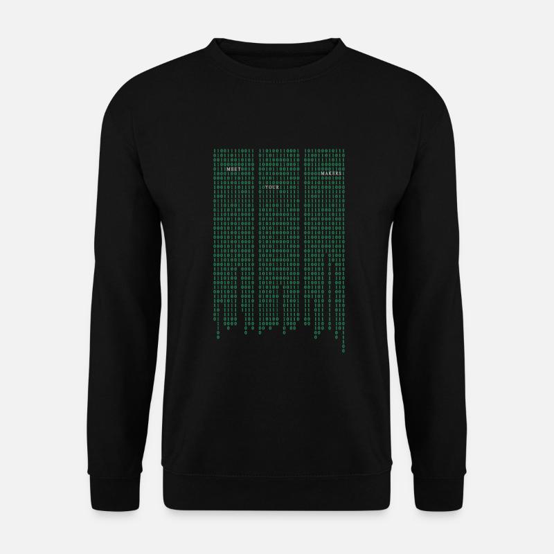 Matrix code - Unisex Pullover - Schwarz