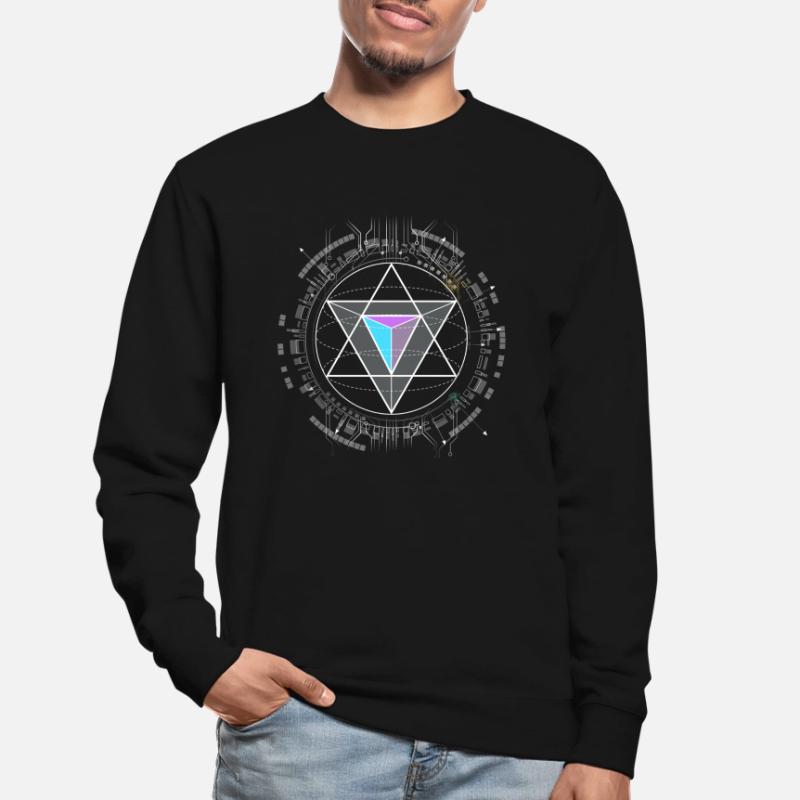 nerd CPU pyramide illuminati game wow hacker code Unisex Pullover