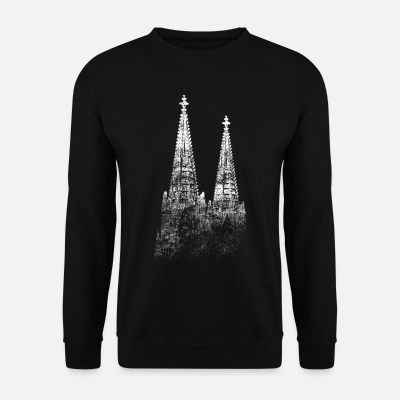 Kölner Dom Köln Jeck Rhein Karneval Alaaf Heimat - Unisex Pullover - Schwarz