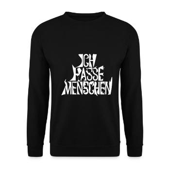 Je déteste les gens - Sweat-shirt Unisexe - noir - Devant - Alina (178cm) & Michal (187cm)