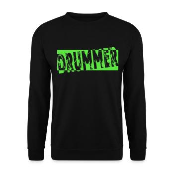 Batterie drummer cadeau - Sweat-shirt Unisexe - noir - Devant - Alina (178cm) & Michal (187cm)