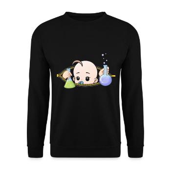 Schwangerschaft Chemie Chemiker schwanger Geschenk - Unisex Pullover - Schwarz - Vorne - Alina (178cm) & Michal (187cm)