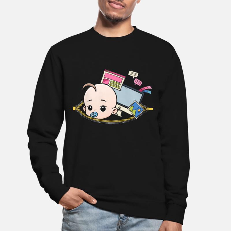 Grossesse Programmeur nerd enceinte Sweat-shirt Unisexe