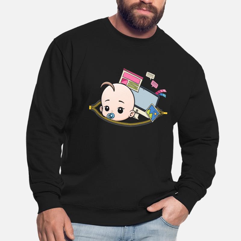 Grossesse Programmeur nerd enceinte Sweat-shirt Unisexe