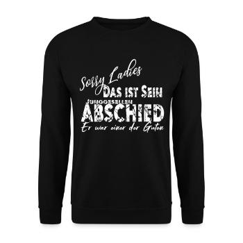 Junggessellenabschied men gift - Sweat-shirt Unisexe - noir - Devant - Alina (178cm) & Michal (187cm)