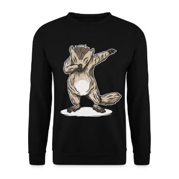 Dabbing Dab Marmot hunter cadeau de chasse - Sweat-shirt Unisexe - noir - Devant - Alina (178cm) & Michal (187cm)