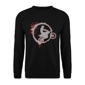 Motocross motorcycle gift - Unisex Sweatshirt - black - Front - Alina (178cm) & Michal (187cm)