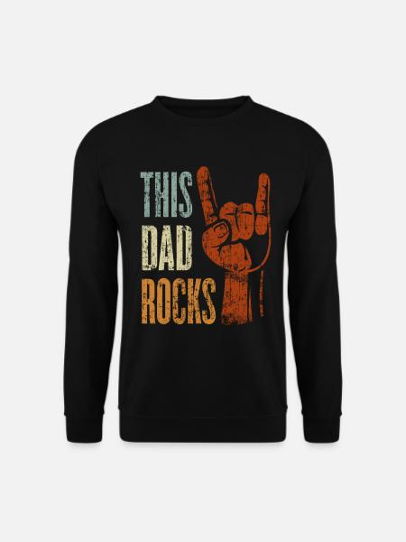 Ce papa fait un cadeau rock'n'roll en métal lourd - Sweat-shirt Unisexe - noir