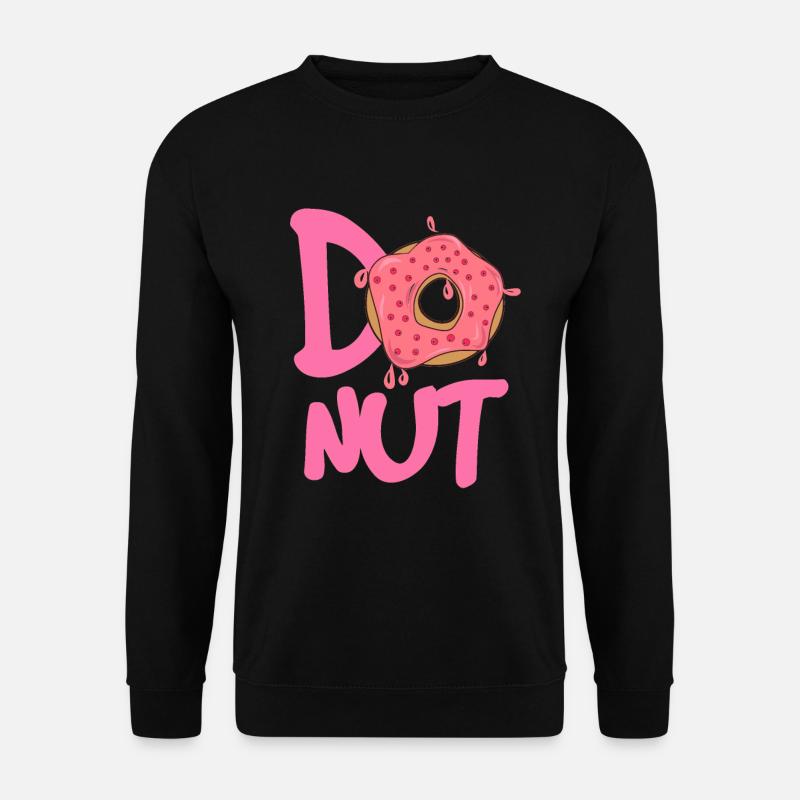 Donut Logo Pink Glanz - Unisex Pullover - Schwarz