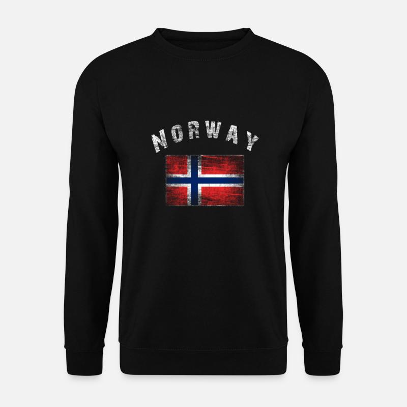 Norway - Norwegische Flagge - Unisex Pullover - Schwarz
