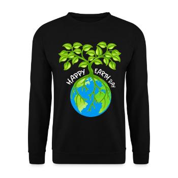 Eco-Friendly Earth Friend T-Shirt - Unisex Sweatshirt - black - Front - Alina (178cm) & Michal (187cm)