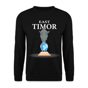 East Timor Dili holiday vacation gift - Unisex Sweatshirt - black - Front - Alina (178cm) & Michal (187cm)