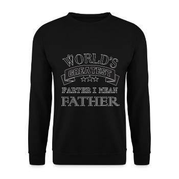 Le meilleur dicton de papa au monde - Sweat-shirt Unisexe - noir - Devant - Alina (178cm) & Michal (187cm)