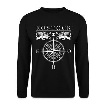 Boussole Rostock - Sweat-shirt Unisexe - noir - Devant - Alina (178cm) & Michal (187cm)