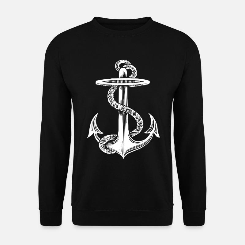 Anker - Unisex Pullover - Schwarz