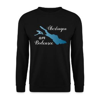 Überlingen am Bodensee Urlaub am See Souvenir - Unisex Pullover - Schwarz - Vorne - Alina (178cm) & Michal (187cm)