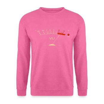 VU meter hi-fi vintage stereo - Unisex Sweatshirt - pink - Front