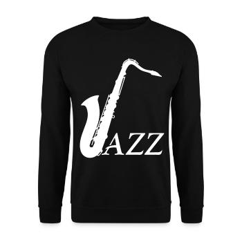 Musiciens de jazz - Design - Sweat-shirt Unisexe - noir - Devant - Alina (178cm) & Michal (187cm)