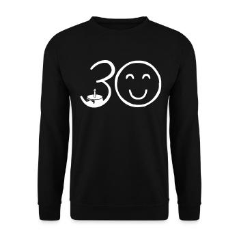 30e anniversaire - Sweat-shirt Unisexe - noir - Devant - Alina (178cm) & Michal (187cm)