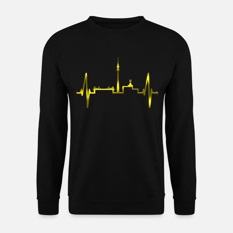 Dortmund Herzschlag Ruhrpott Schwarz Gelb Stadion - Unisex Pullover - Schwarz
