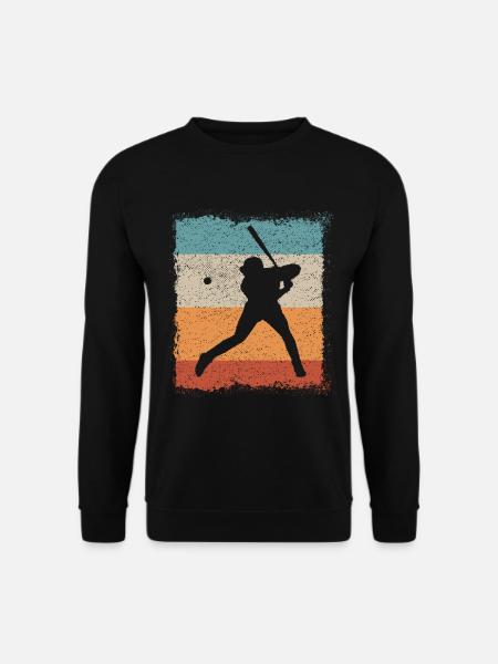 Baseball Baseball Player Baseball Bat - Unisex Sweatshirt - black