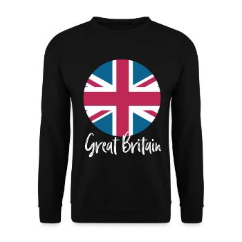 Great Britain - Unisex Sweatshirt - black - Front - Alina (178cm) & Michal (187cm)