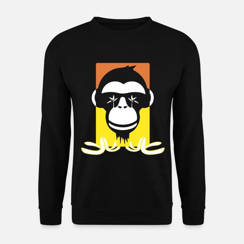 Lustiger Affe - Unisex Pullover - Schwarz