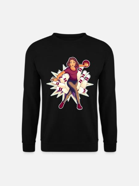 Bowling Queen - Design - Unisex Sweatshirt - black