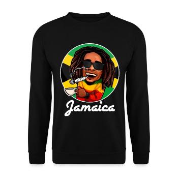 Jamaika - Unisex Pullover - Schwarz - Vorne - Alina (178cm) & Michal (187cm)