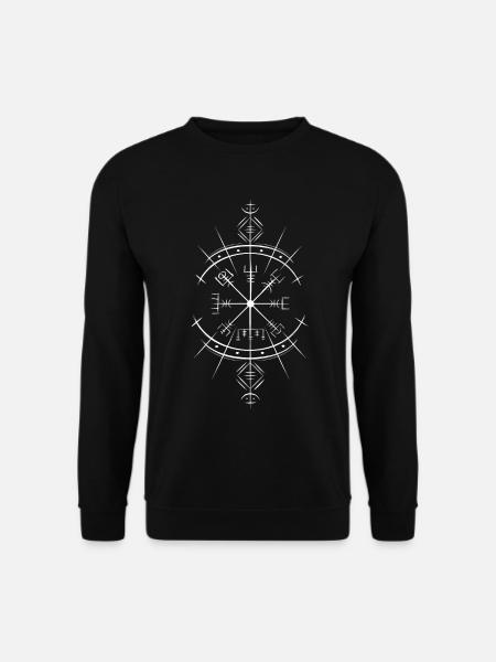 Vegvisir Wikinger-Kompass Neopaganismus - Unisex Pullover - Schwarz