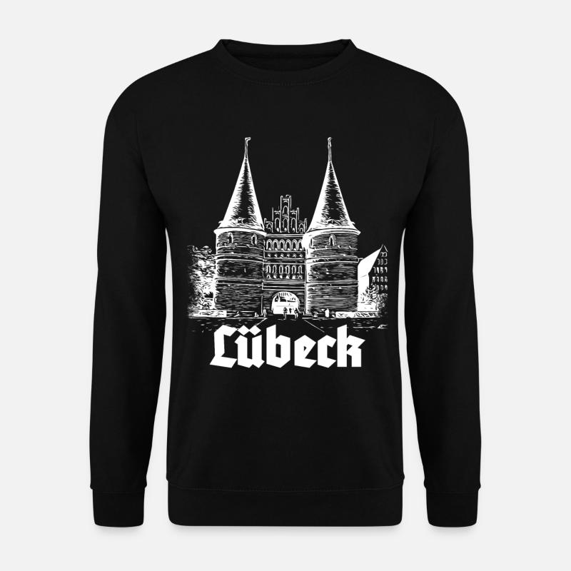 Lübeck - Holstentor - Unisex Pullover - Schwarz