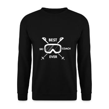 Meilleur moniteur de ski de tous les temps - Sweat-shirt Unisexe - noir - Devant - Alina (178cm) & Michal (187cm)