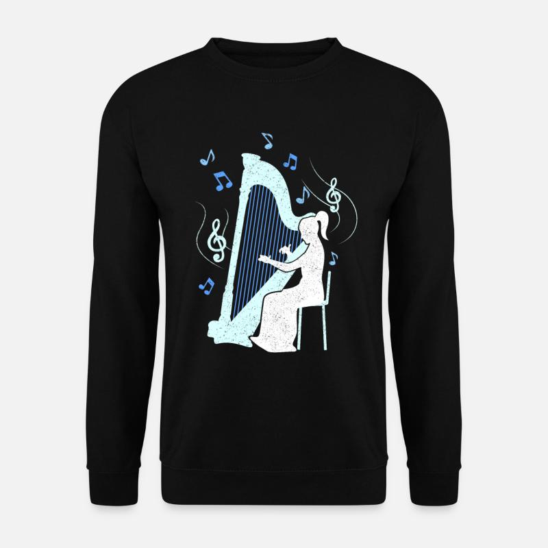 Harp player - Unisex Sweatshirt - black