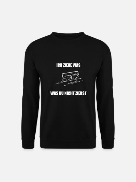 hardtekk techno tekkno ich ziehe was was du nicht - Unisex Pullover - Schwarz