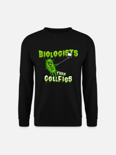 Biologists Cells Selfie - Unisex Sweatshirt - black